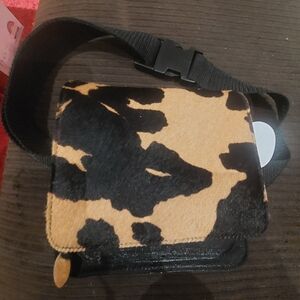 Danier Black and Tan Mini Belt Bag